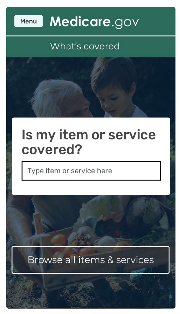 Medicare What's Covered app